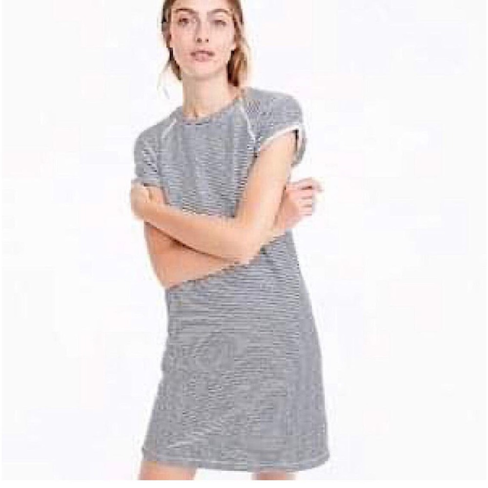 J.Crew Striped Cozy Beach Dress size S Navy White